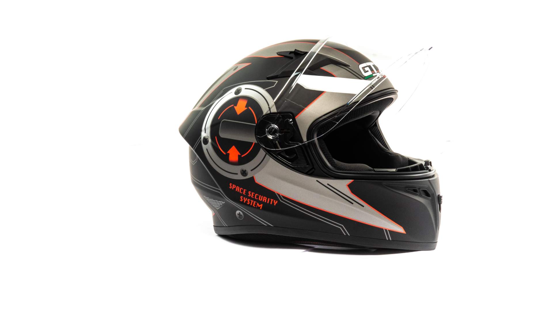 Шлем мото интеграл GTX 578 №5 (L) BLACK/GRAY/RED
