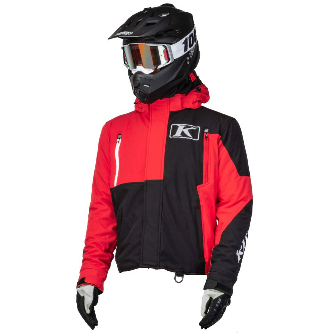 Куртка для снегохода KLIM KOMPOUND №1 black-red (текстиль) (XXL)