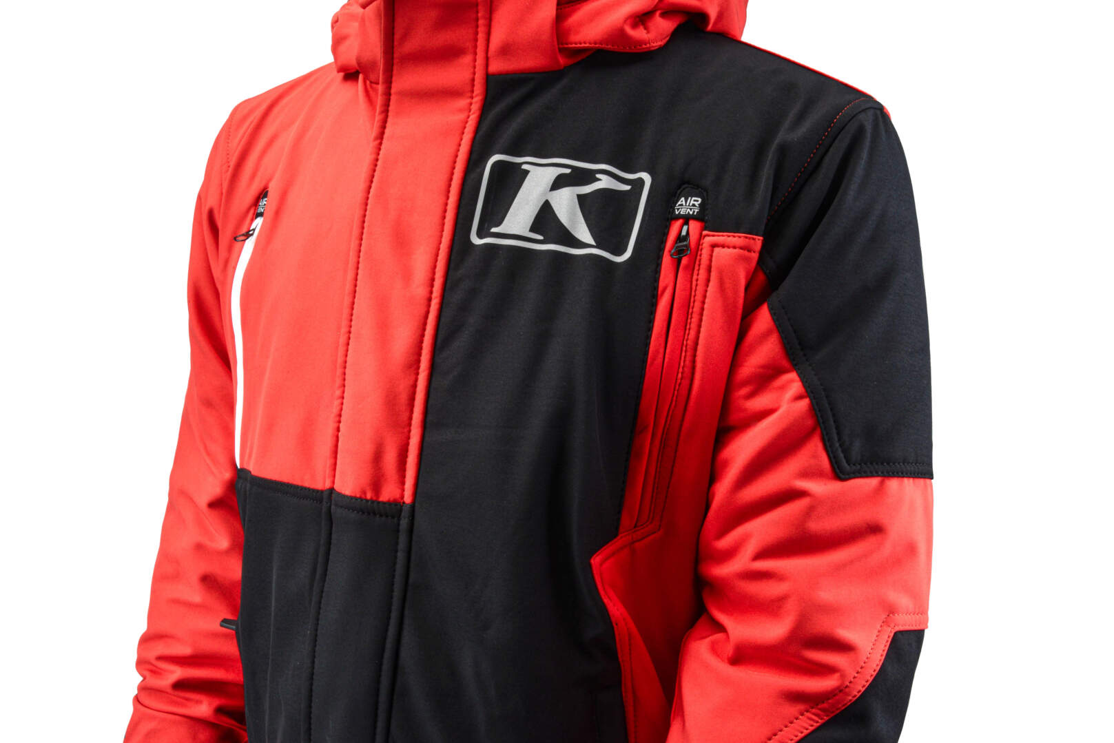 Куртка для снегохода KLIM KOMPOUND №1 black-red (текстиль) (M)